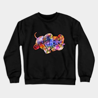 Colorful Elephant Gift Crewneck Sweatshirt